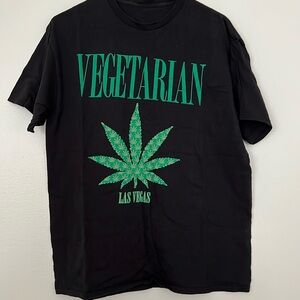 Black Vegetarian Las Vegas Graphic Tee